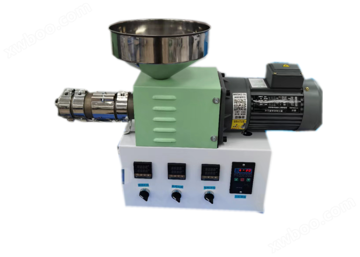 Extrudator cu dublu șurub conic de laborator Extrudator cu granulator de extrusione din plastic Unitatea de testare a extrusionii de materiale polymerice 3D Cuvintele cheie ale produsului: Extrudator cu dublu șurub conic de laborator; Laborator cone dublu șurub granulator